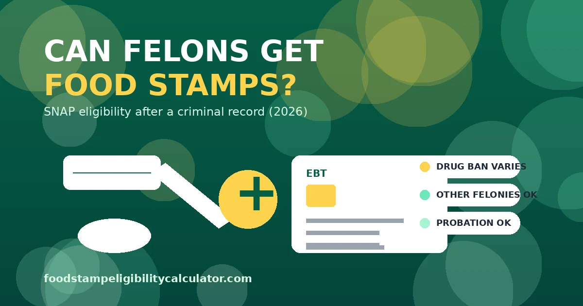 Can Felons Get Food Stamps? SNAP Eligibility After a Criminal Record in 2026