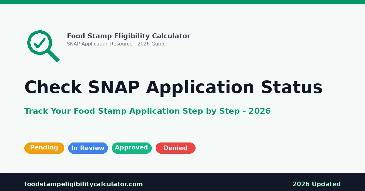 How to Check Your SNAP Application Status: Complete Guide for 2026