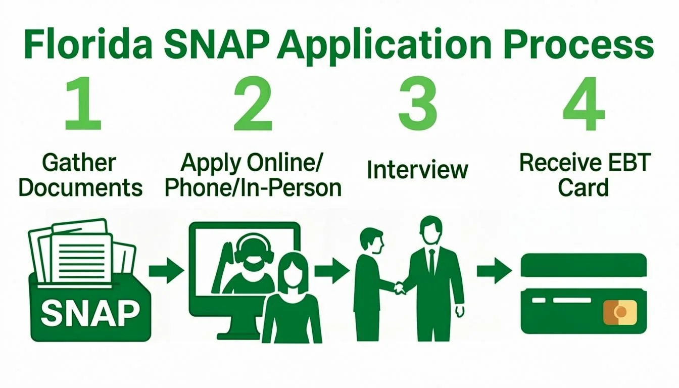 Florida SNAP Application Process Steps - From Application to EBT Card