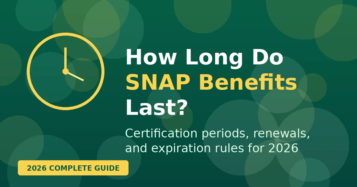 How Long Do SNAP Benefits Last? Certification Periods Explained (2026)