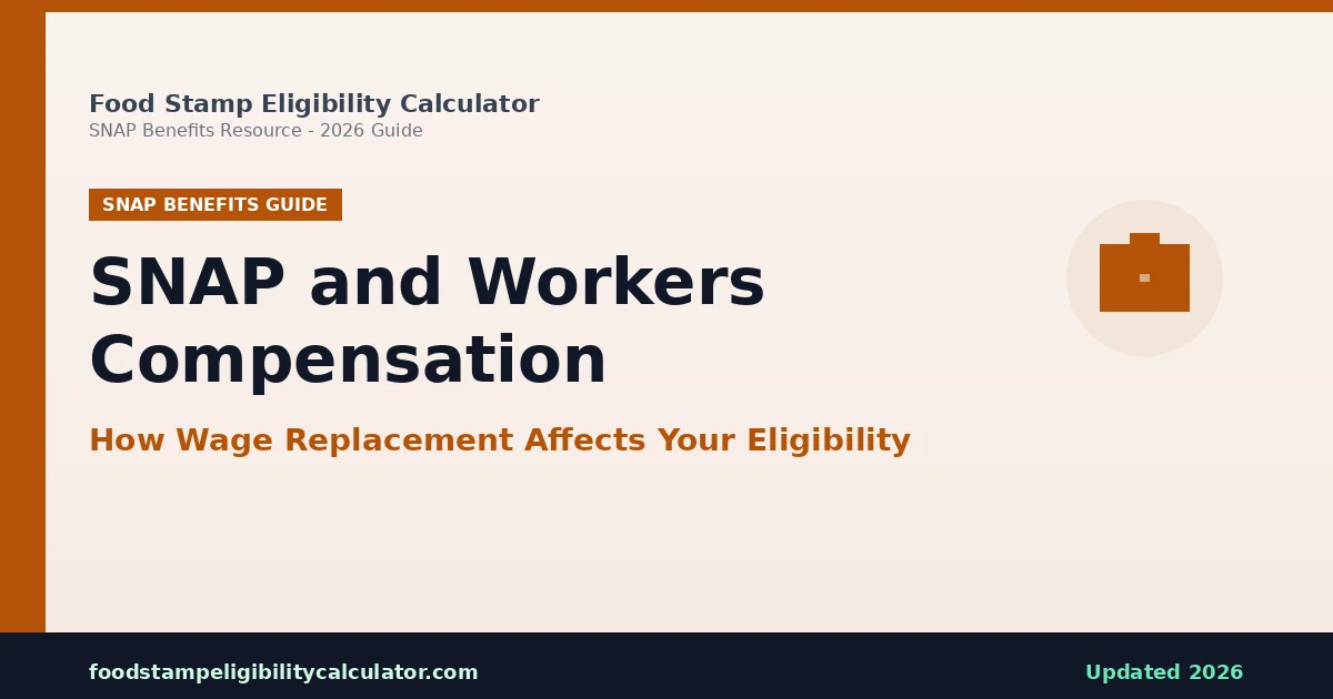 SNAP and Workers Compensation: How Wage Replacement Benefits Affect Your Eligibility