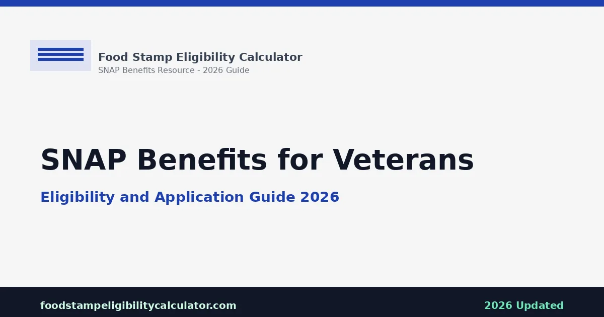 SNAP Benefits for Veterans: Eligibility Guide