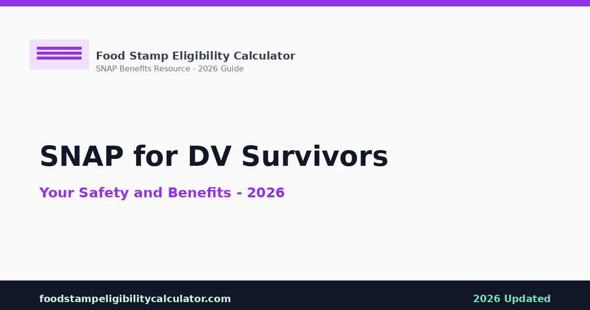 SNAP for Domestic Violence Survivors